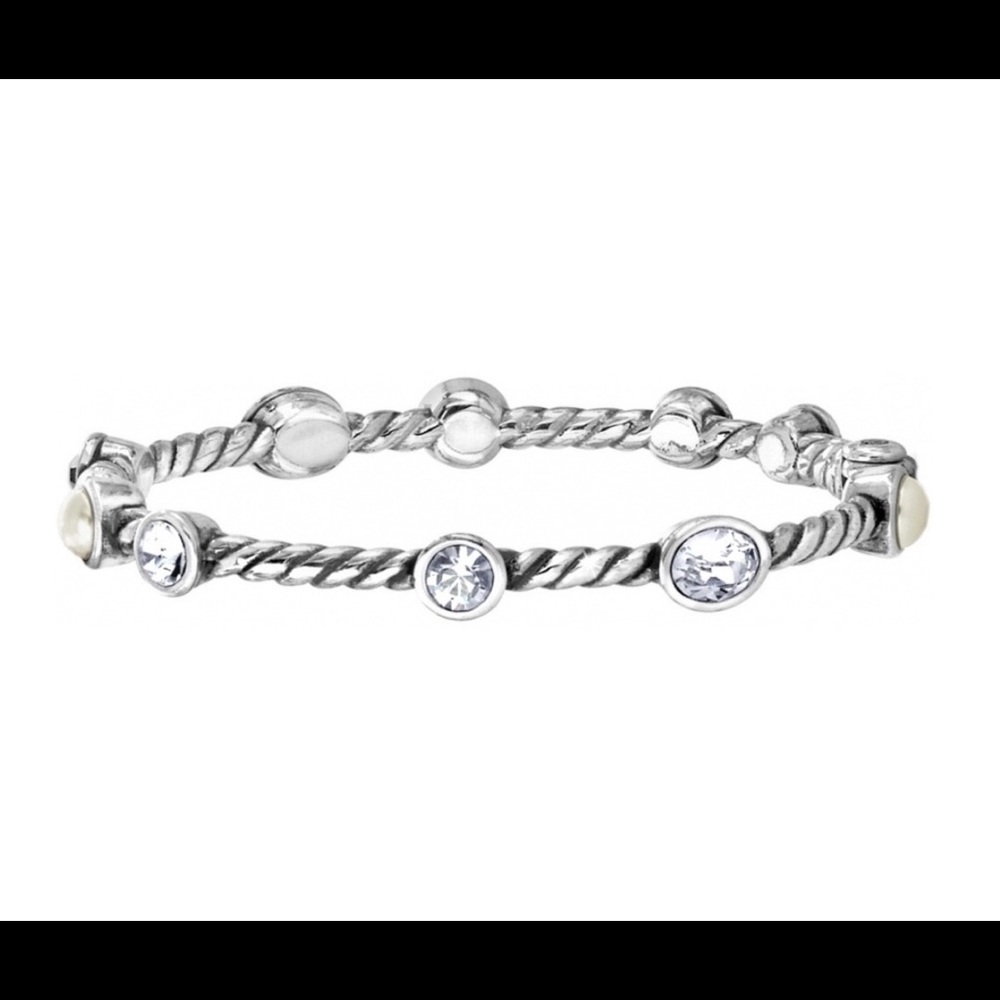 SOLD Brighton Swarovski Pearl & Crystal Bangle